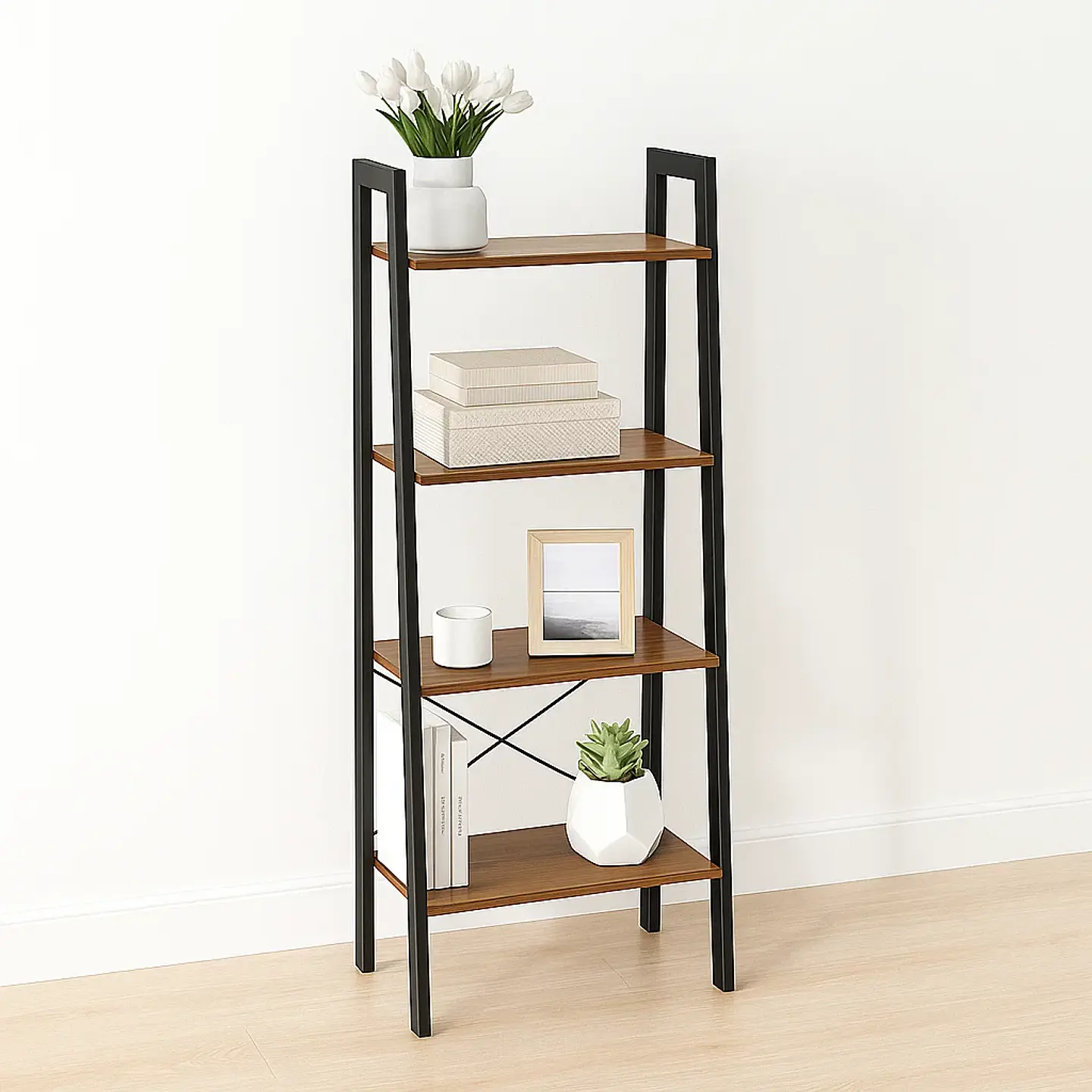 Estantería Industrial Loft Rack 4 Pisos 34,5x56x138.5 4