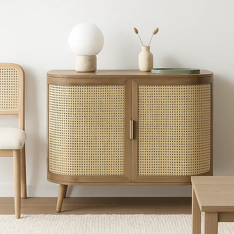 Cómoda Siena Rattan - Natural