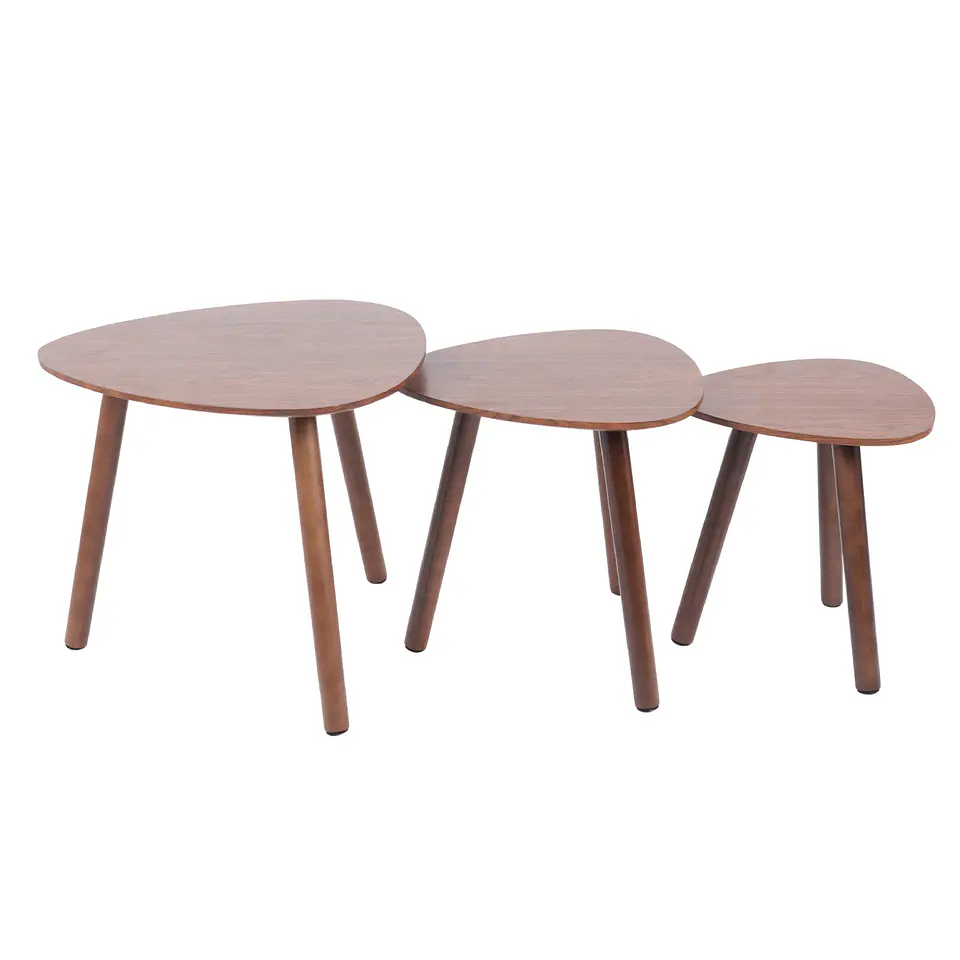 Pack de 3 mesas de centro o laterales madera 3
