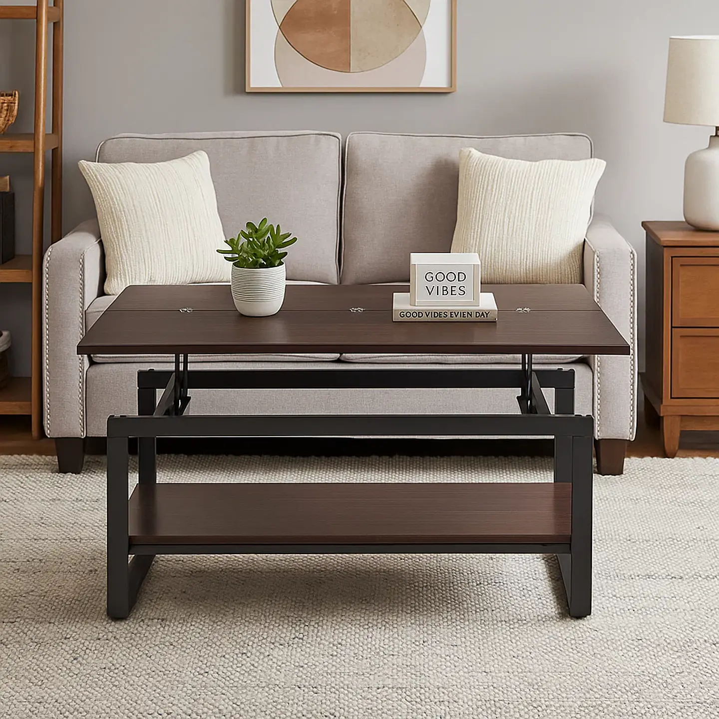 Mesa de Centro Sombra Expandible - Walnut 3