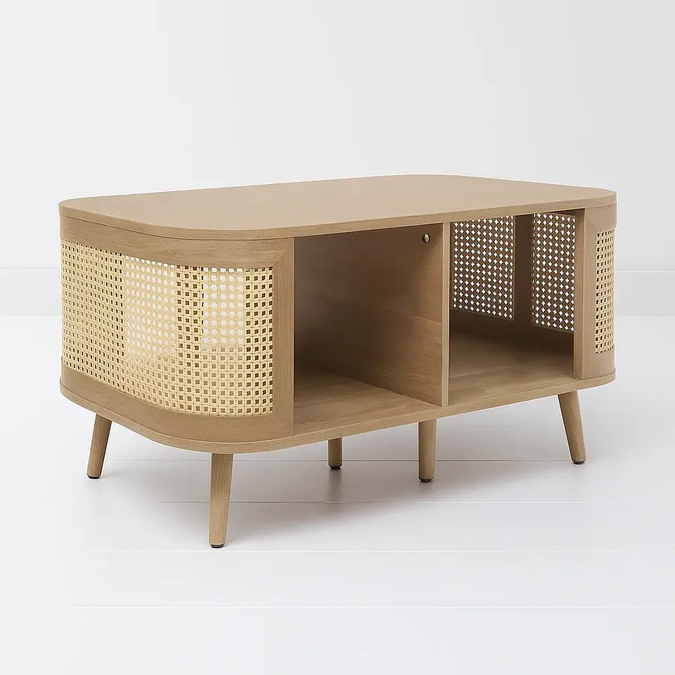 Mesa de Centro Siena Rattan - Natural 2