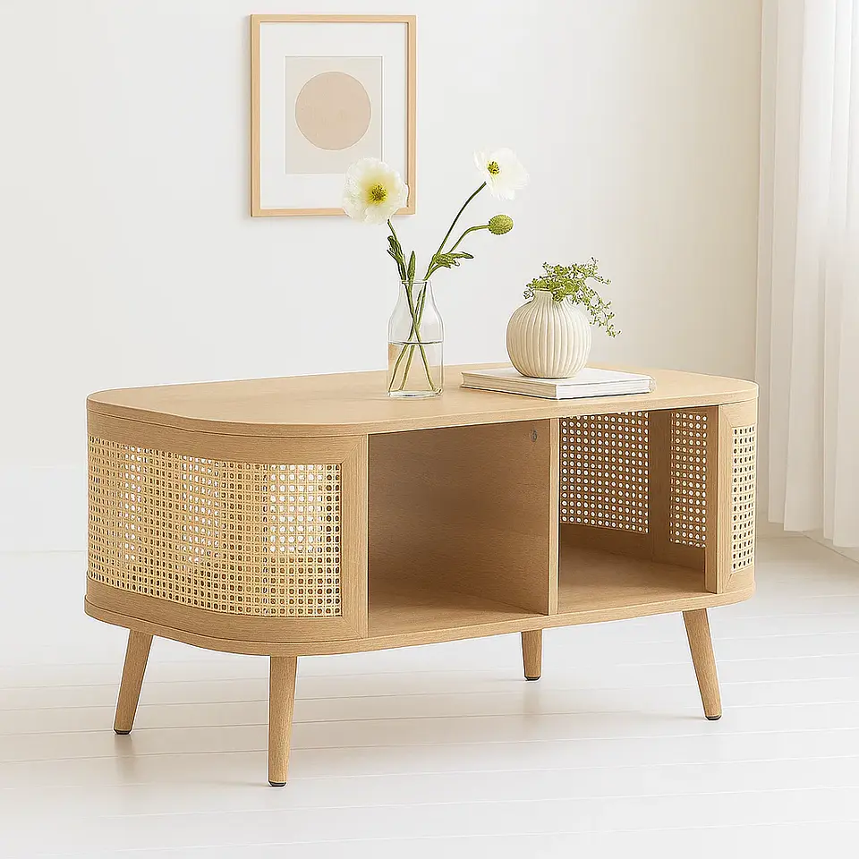 Mesa de Centro Siena Rattan - Natural 5