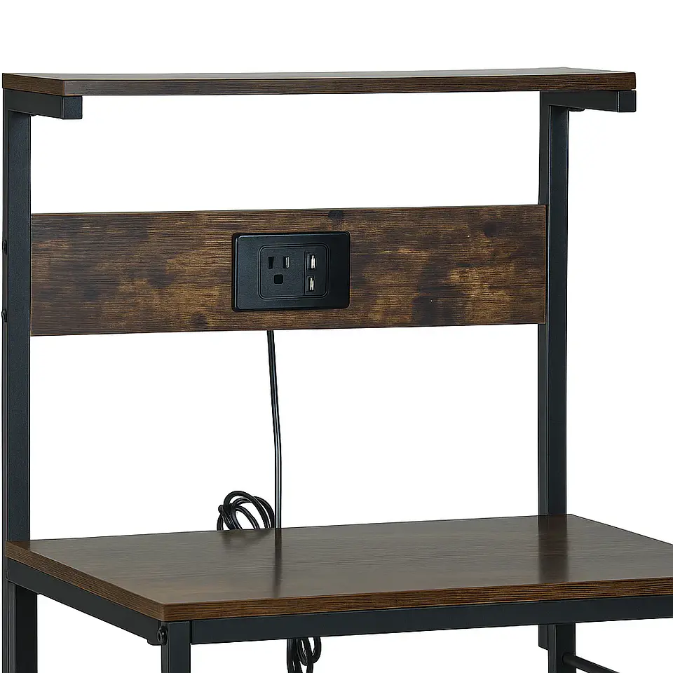 Rack Organizador Rustik Pro con Estación de Carga Integrada (2 Enchufes + 2 USB) 2