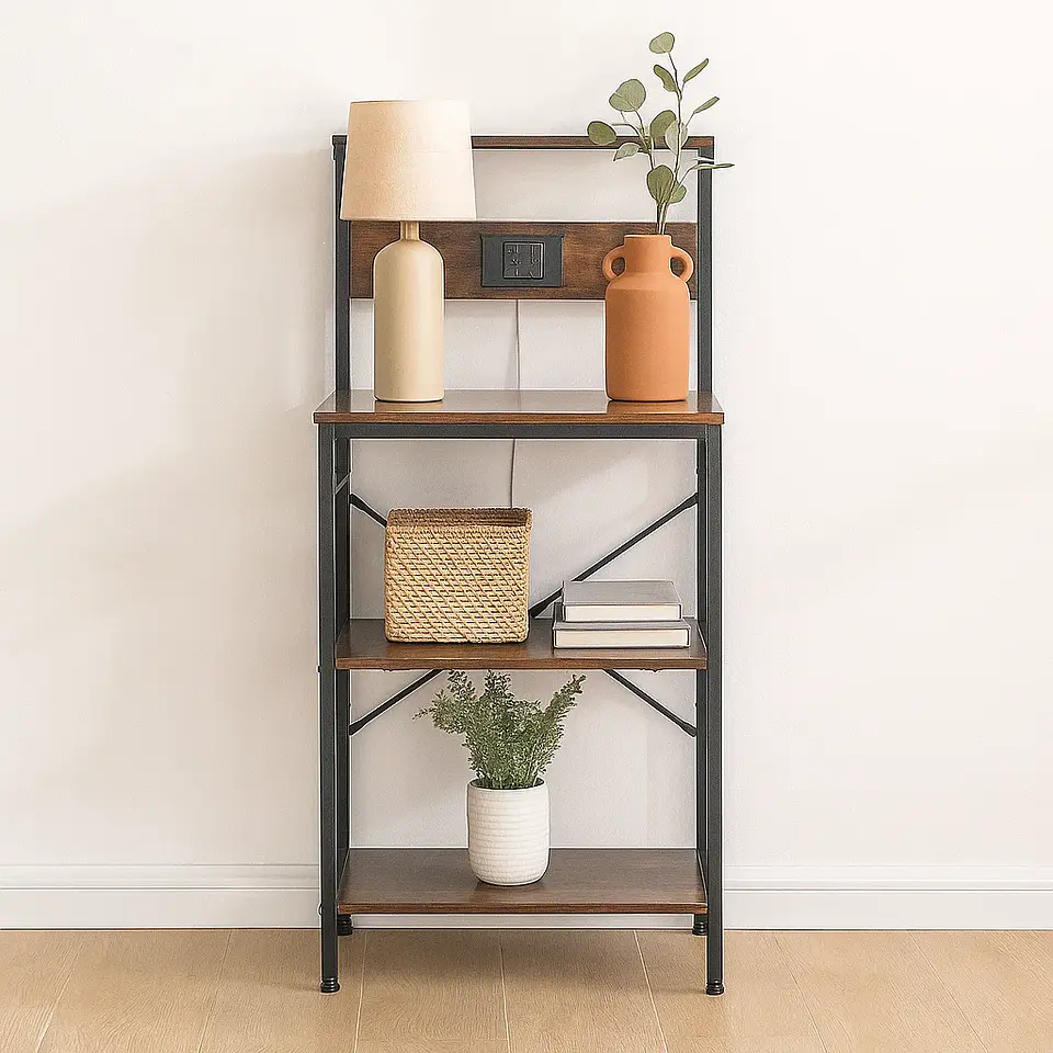 Rack Organizador Rustik Pro con Estación de Carga Integrada (2 Enchufes + 2 USB) 4