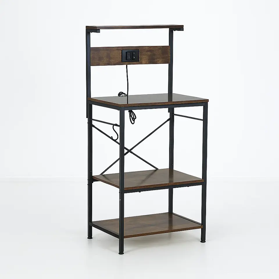 Rack Organizador Rustik Pro con Estación de Carga Integrada (2 Enchufes + 2 USB) 5