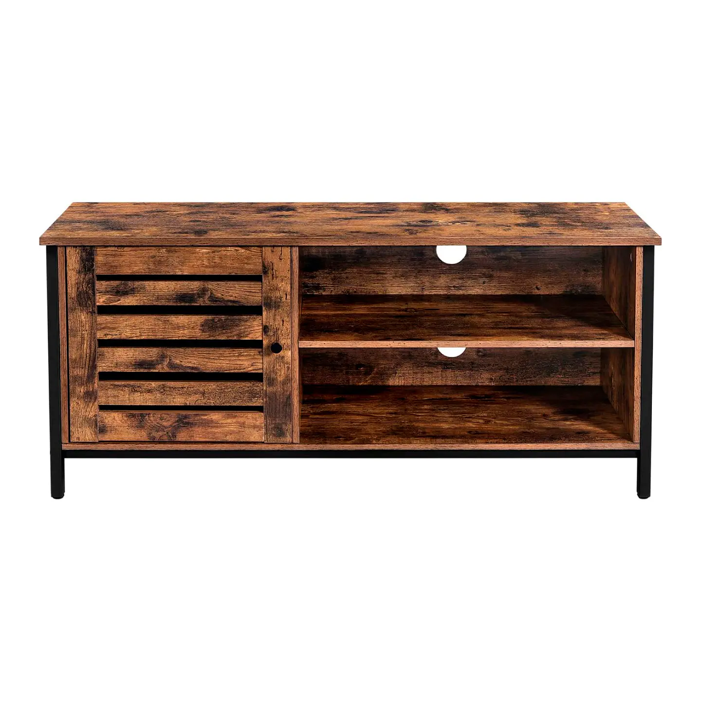 Rack de TV Rustik Madera Oscura Walnut 2