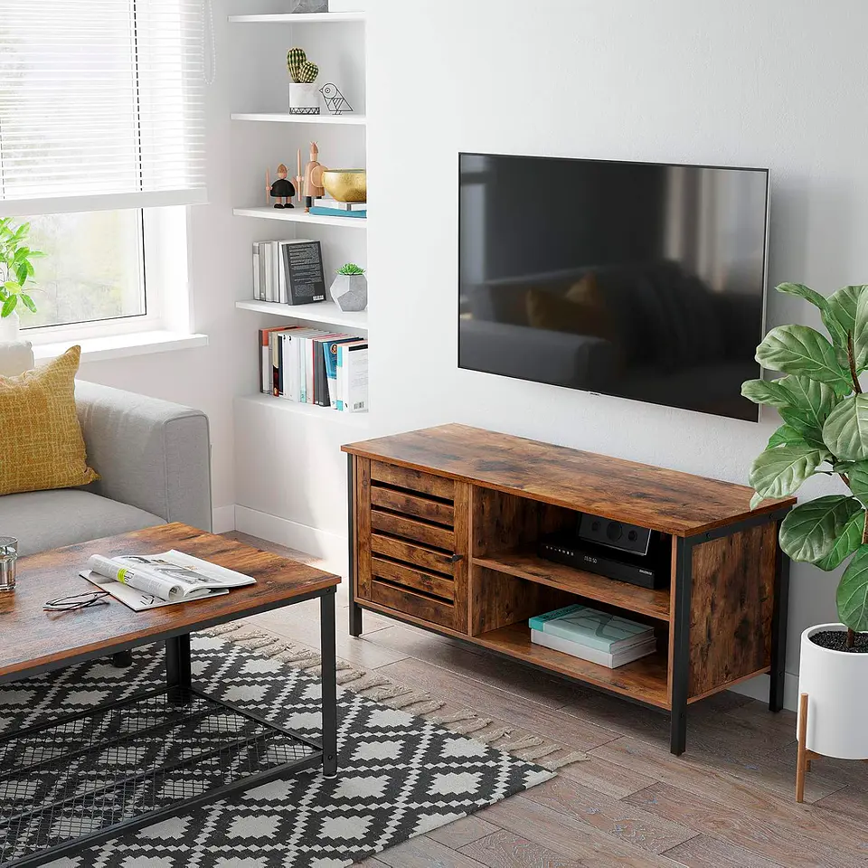 Rack de TV Rustik Madera Oscura Walnut 3