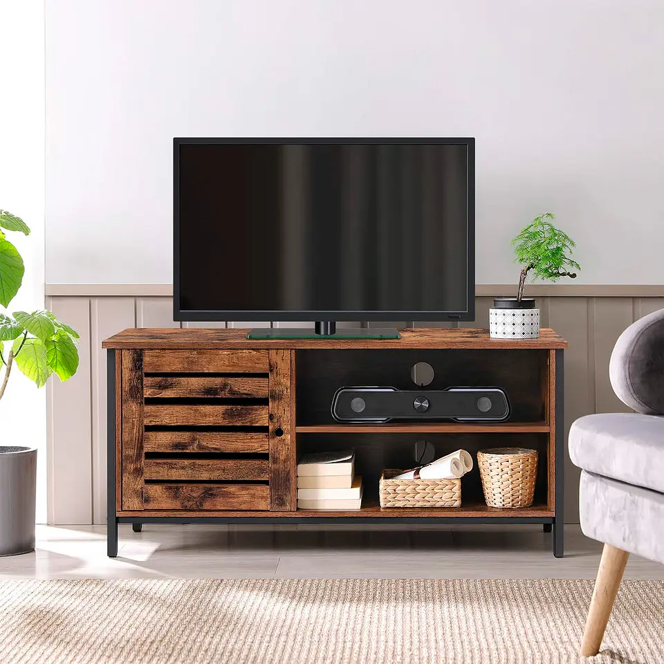 Rack de TV Rustik Madera Oscura Walnut 4