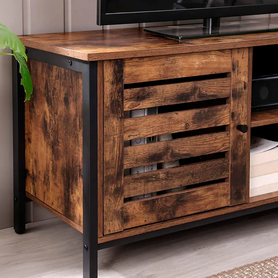 Rack de TV Rustik Madera Oscura Walnut 6