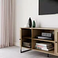 Rack de TV o Buffet Rattan Rustico Dos Puertas - Miniatura 2