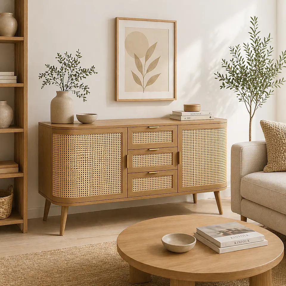 Rack de TV Siena Rattan - Natural 3