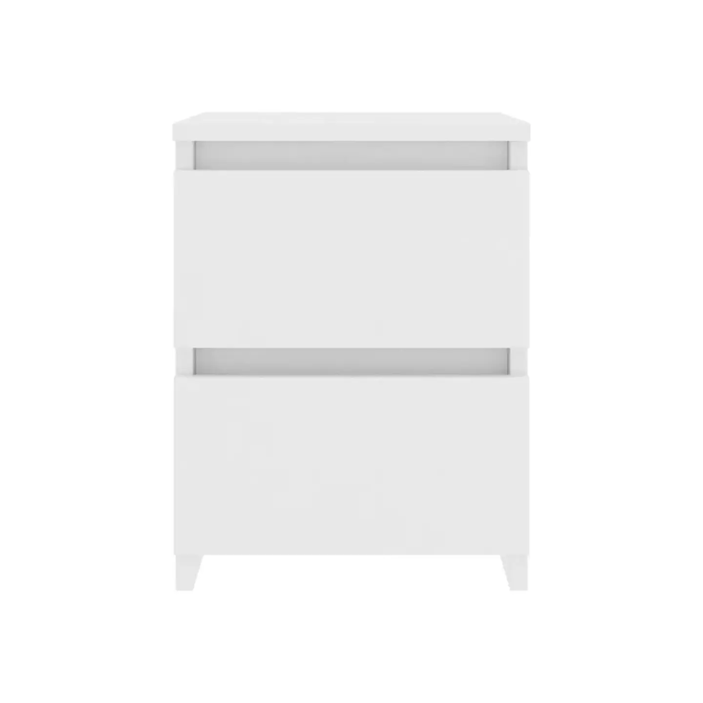 Velador Cajon Doble Minimal 30x40 - Blanco 4