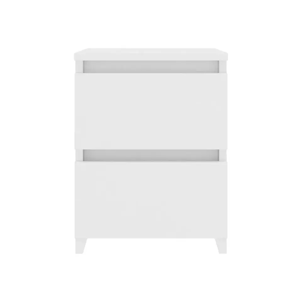 Velador Cajon Doble Minimal 30x40 - Blanco 4