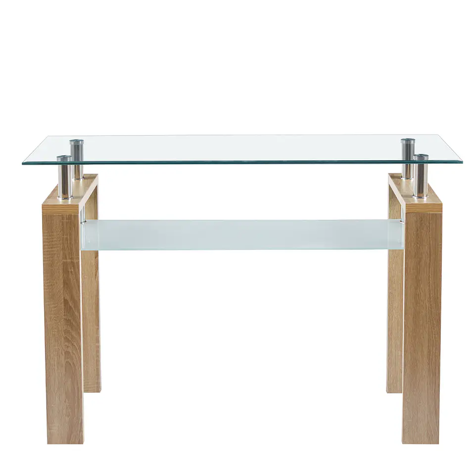 Mesa de arrimo Rectangular de vidrio 4