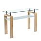 Mesa de arrimo Rectangular de vidrio - Miniatura 6