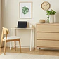 Escritorio Flex Compacto Mdf - Natural Blanca - Miniatura 2