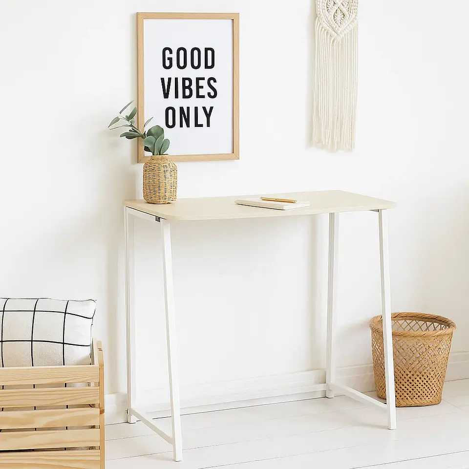 Escritorio Flex Compacto Mdf - Natural Blanca 1