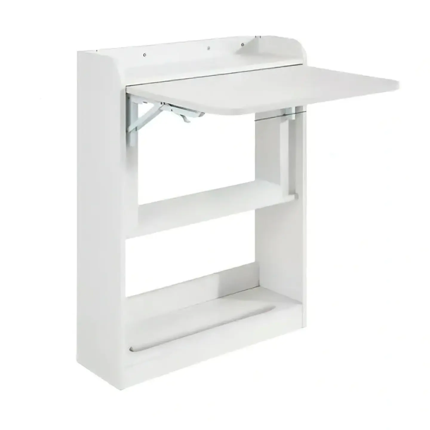 Escritorio Multifuncional Blanco - Compacto con Estanterías 64x20x82 6