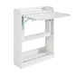 Escritorio Multifuncional Blanco - Compacto con Estanterías 64x20x82 - Miniatura 6