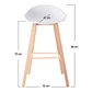 Pack de 4 Taburetes Nordic - Blanco - Miniatura 3