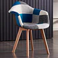 Butaca Sitial Patchwork Acolchado Wood - Celeste - Miniatura 3