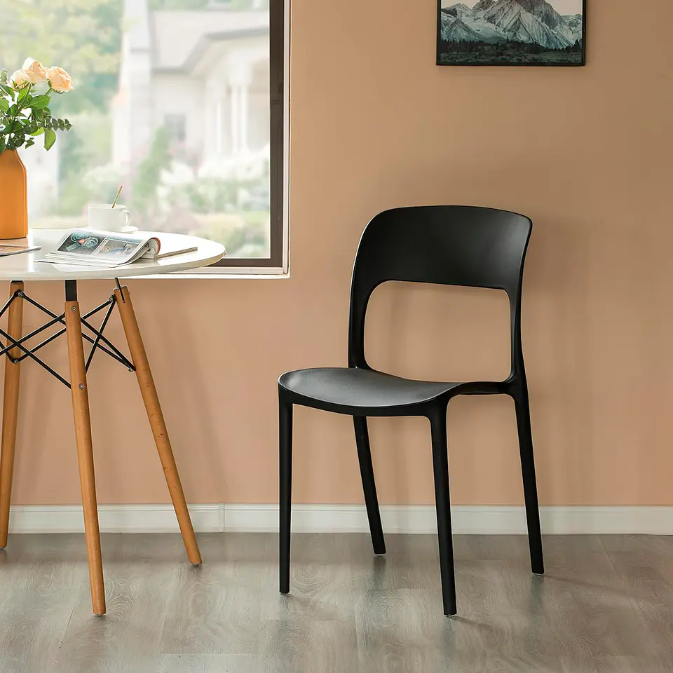 Silla de Comedor o Terraza Alto Tráfico Kentucky - Negra 6