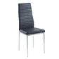 Silla Dining Acolchada Liana con patas cromadas - Negra - Miniatura 7
