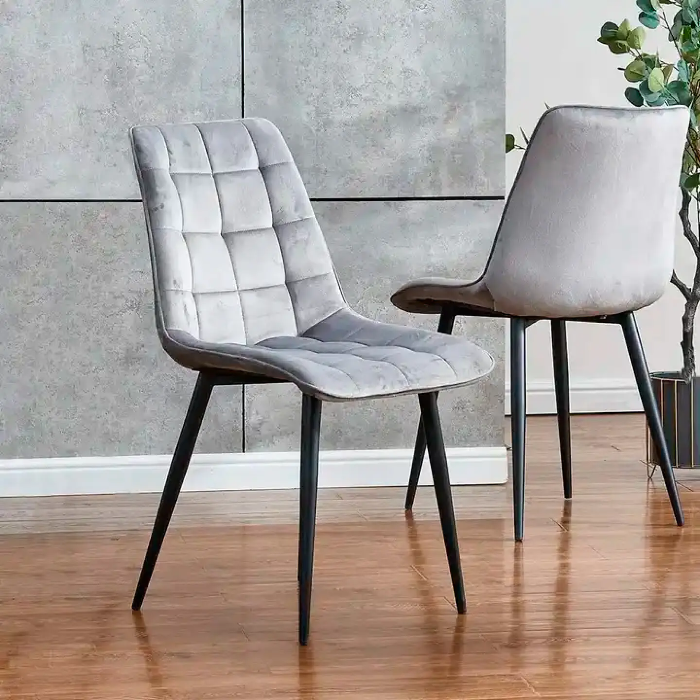 Pack de 4 Sillas de Comedor Macron Acolchada Terciopelo  4