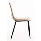 Pack de 2 Sillas de Comedor Macron Acolchada Terciopelo - Beige - Miniatura 10