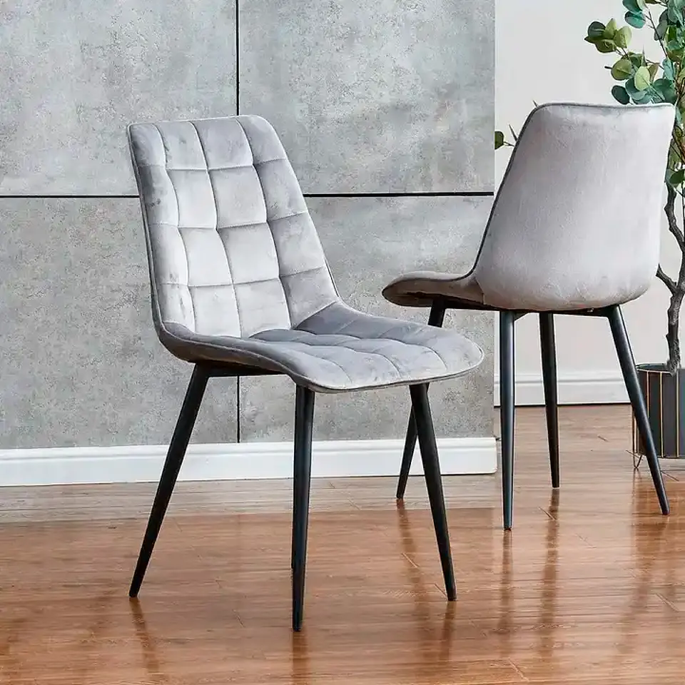 Silla de Comedor Macron Acolchada Terciopelo 4