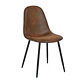 Silla Spoon Ecocuero vintage café oscuro - Miniatura 6