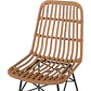 Silla de Comedor Terraza Rattan Grecia Color Madera - Miniatura 2