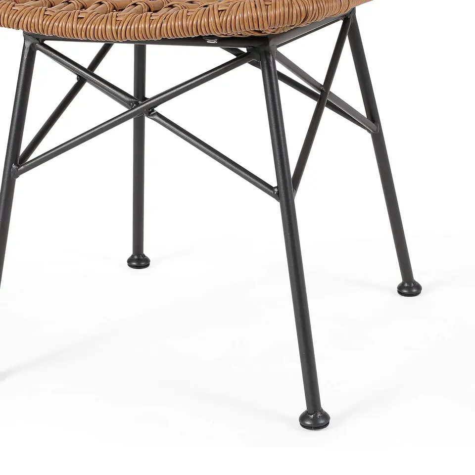 Silla de Comedor Terraza Rattan Grecia Color Madera 3
