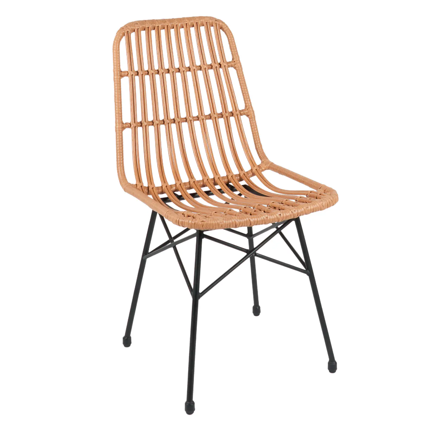 Silla de Comedor Terraza Rattan Grecia Color Madera 5