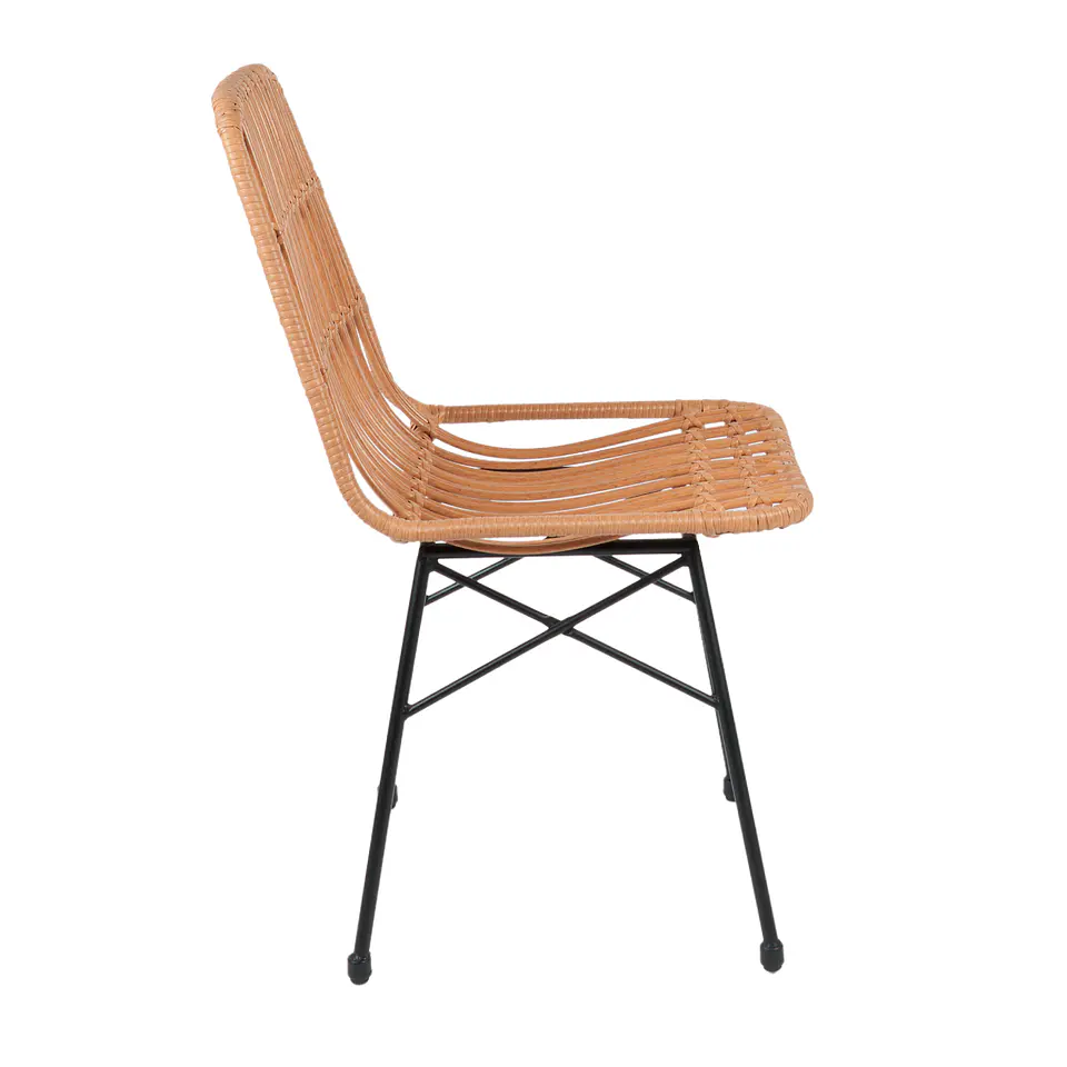 Silla de Comedor Terraza Rattan Grecia Color Madera 6