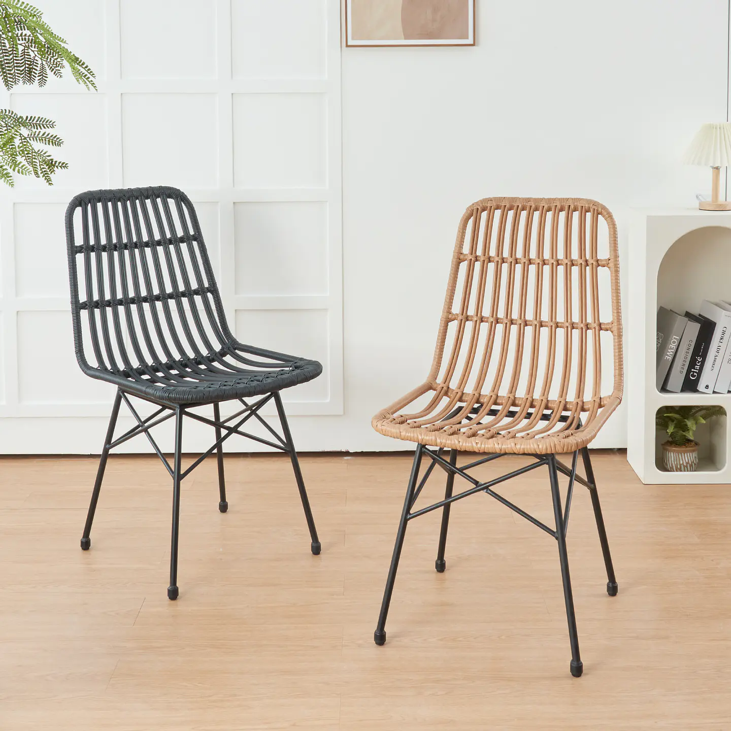Silla de Comedor Terraza Rattan Grecia Color Madera 8