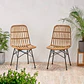 Silla de Comedor Terraza Rattan Grecia Color Madera - Miniatura 10