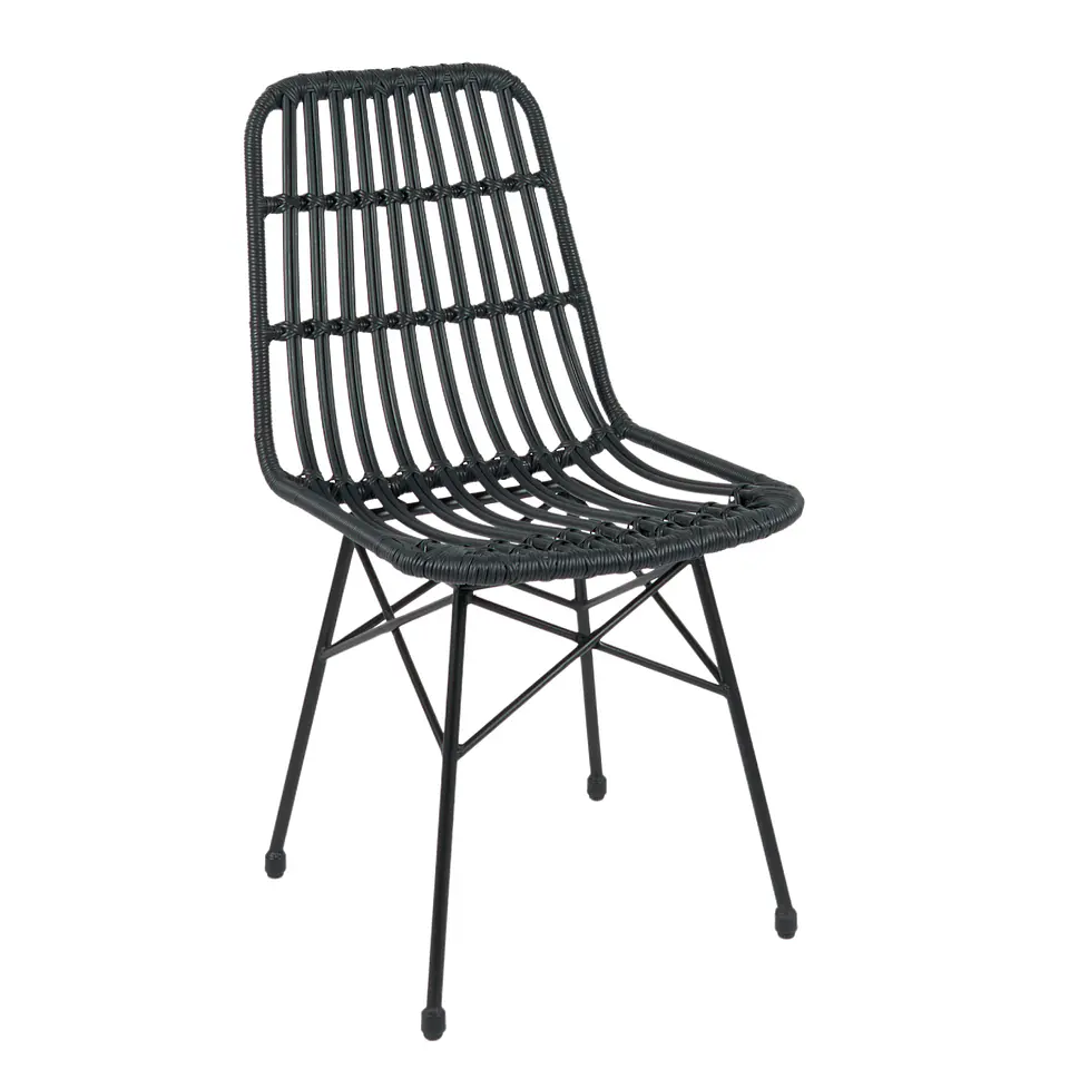 Silla de Comedor Terraza Rattan Grecia Color Madera 11
