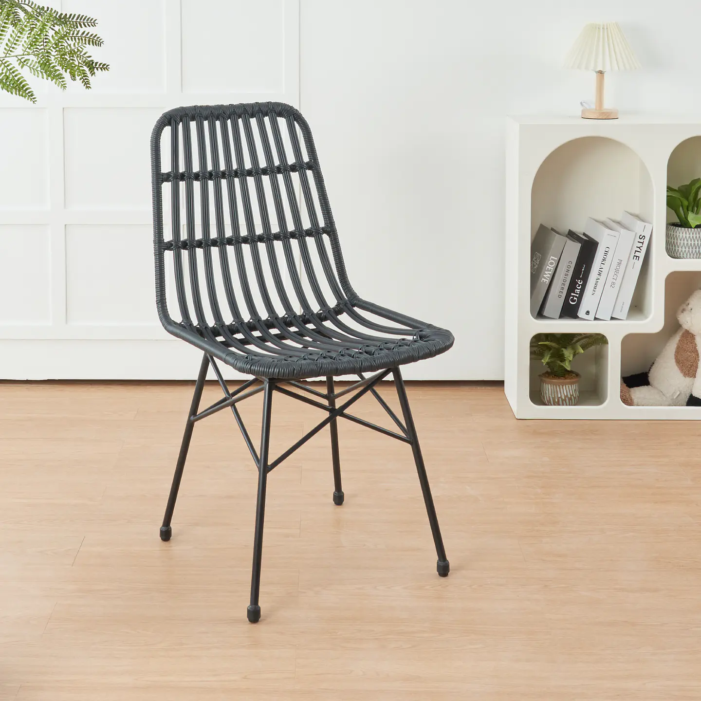 Silla de Comedor Terraza Rattan Grecia Color Madera 15