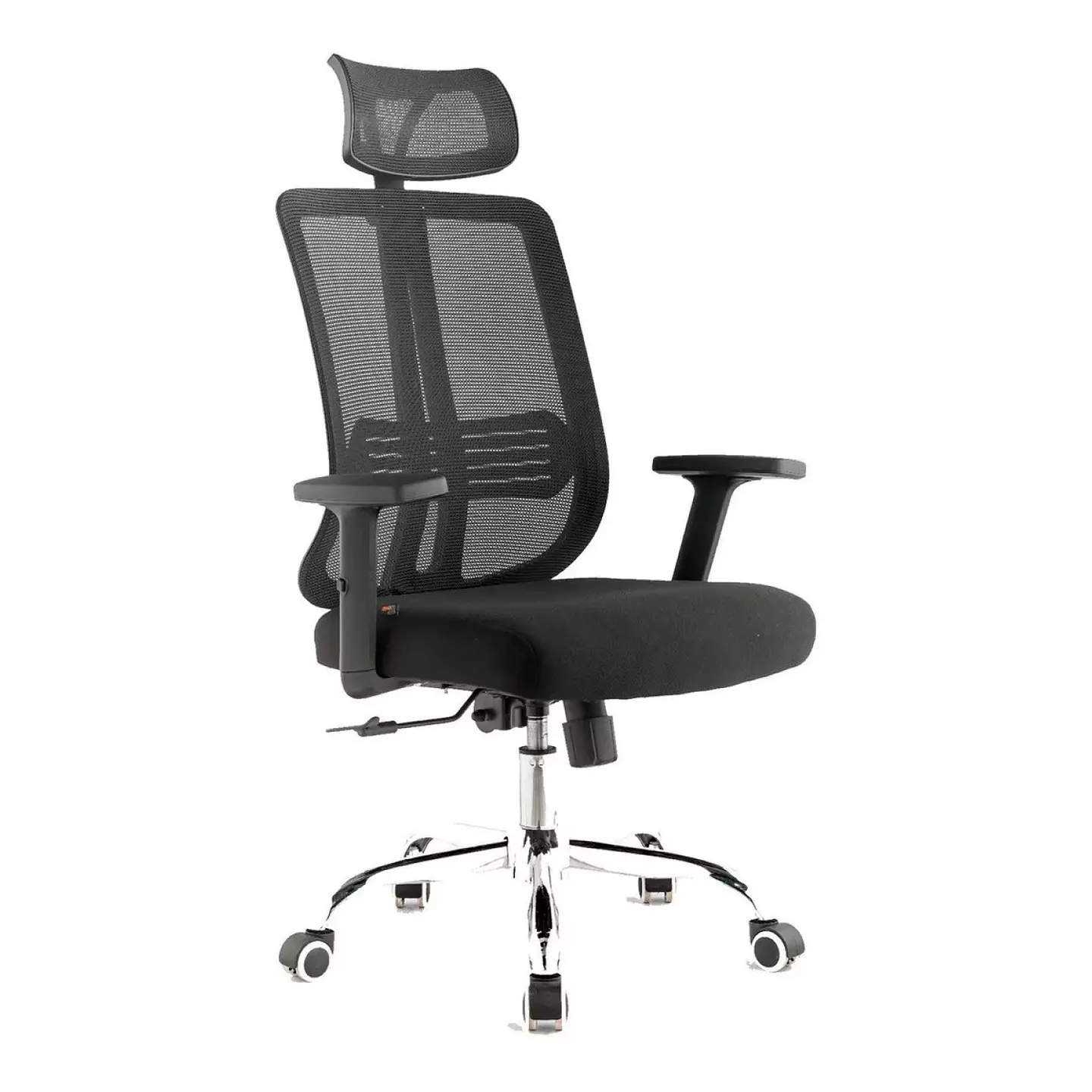 Silla de oficina mesh negra ejecutiva con apoyabrazos y cabeza 5