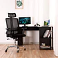 Silla de oficina mesh negra ejecutiva con apoyabrazos y cabeza - Miniatura 11
