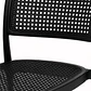 Silla de Restaurant o Terraza Comedor Hoffman Enrejada - Negra Completa - Miniatura 2