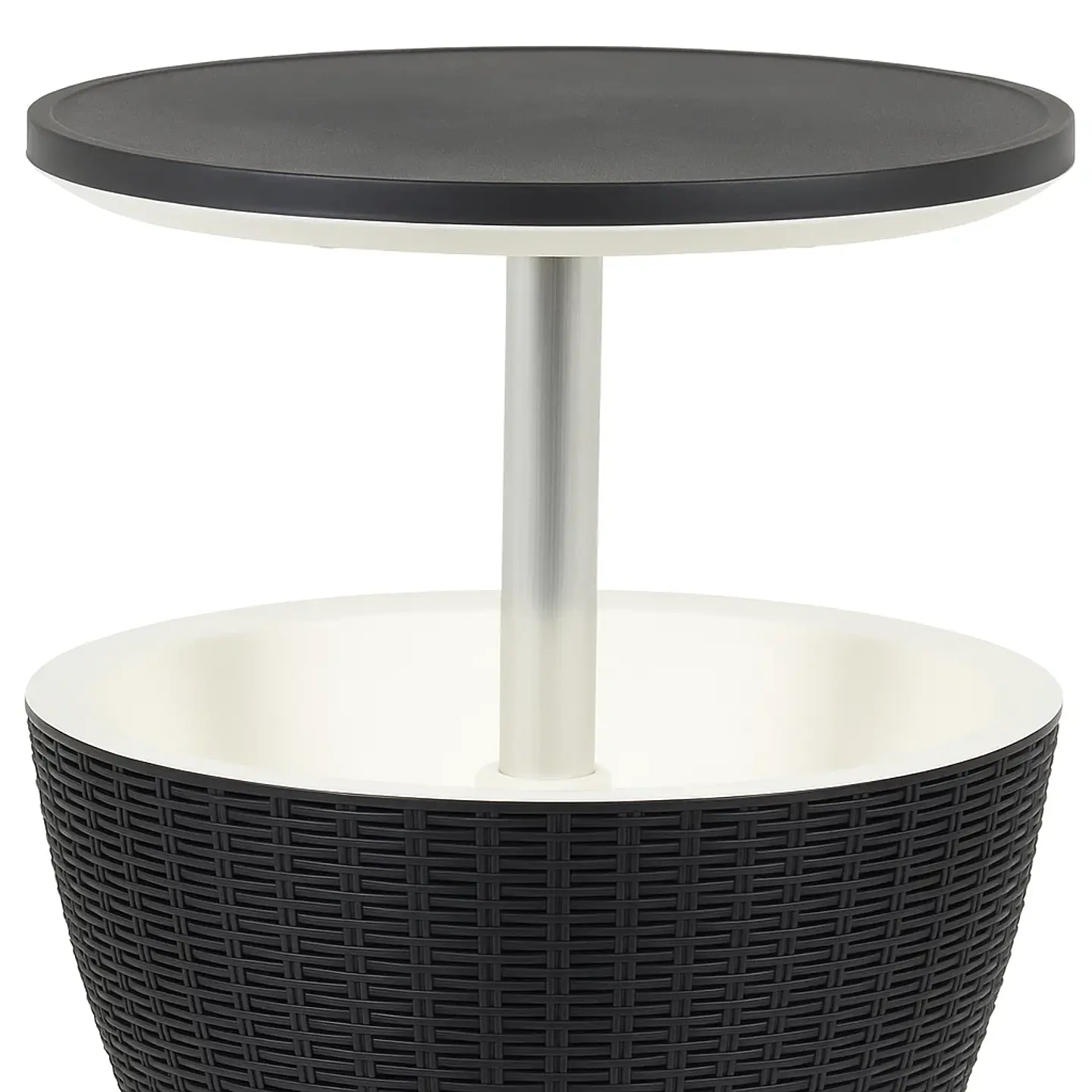 Mesa Alta Nami Outdoor Multifuncional de Rattan Sintético - Negro 2