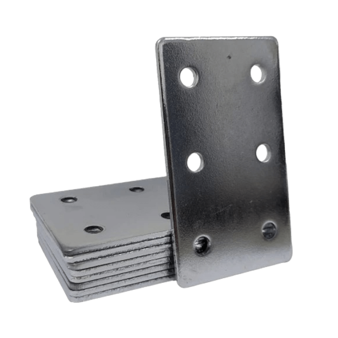 Placa Unión Rectangular Para Perfil Tslot 40x80  (pack 2 und) 1