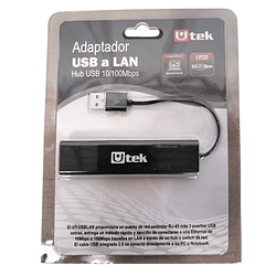 Adaptador USB 2.0 a ethernet con 3 HUBs USB 2.0 / mod. UT-USLAN - Image 4
