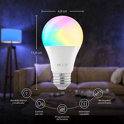 Ampolleta LED inteligente Multicolor pack 3 unid. Wi-Fi 220V - NHB-C120 - Image 2