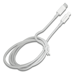 Cable de carga USB tipo C a lightning PD de 5amp, color blanco , 1 mt - Image 3