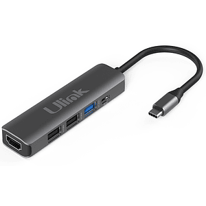 HUB Adaptador multipuerto USB-C 5 en 1 / Mod. UL-ADC502