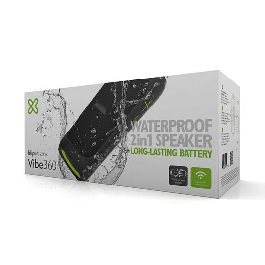 Parlante portátil 2 en 1 KlipXtreme Vibe360. - KBS-800 - Image 6