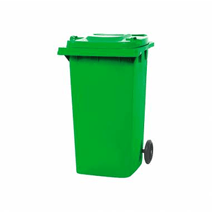 Contenedor de Basura 2 ruedas 120 Litros Verde